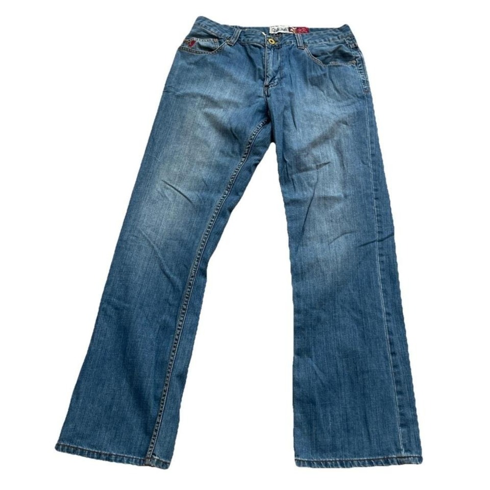 Vintage Quicksilver Jeans Men's 32x33 Blue Y2K Relaxed Fit Casual